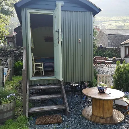 Shepherds Hut Dolly Wagon Feriegård *